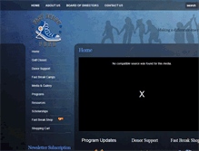 Tablet Screenshot of fastbreakfund.org